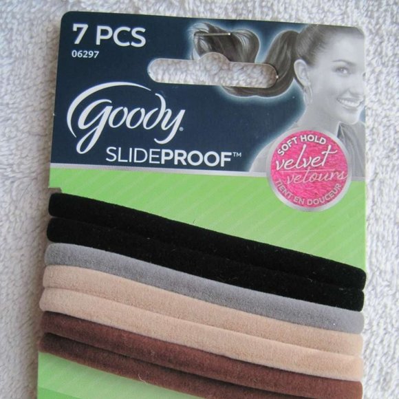 Goody Velvet Secure Elastic Hair Band Ponytailers - Picture 5 of 8